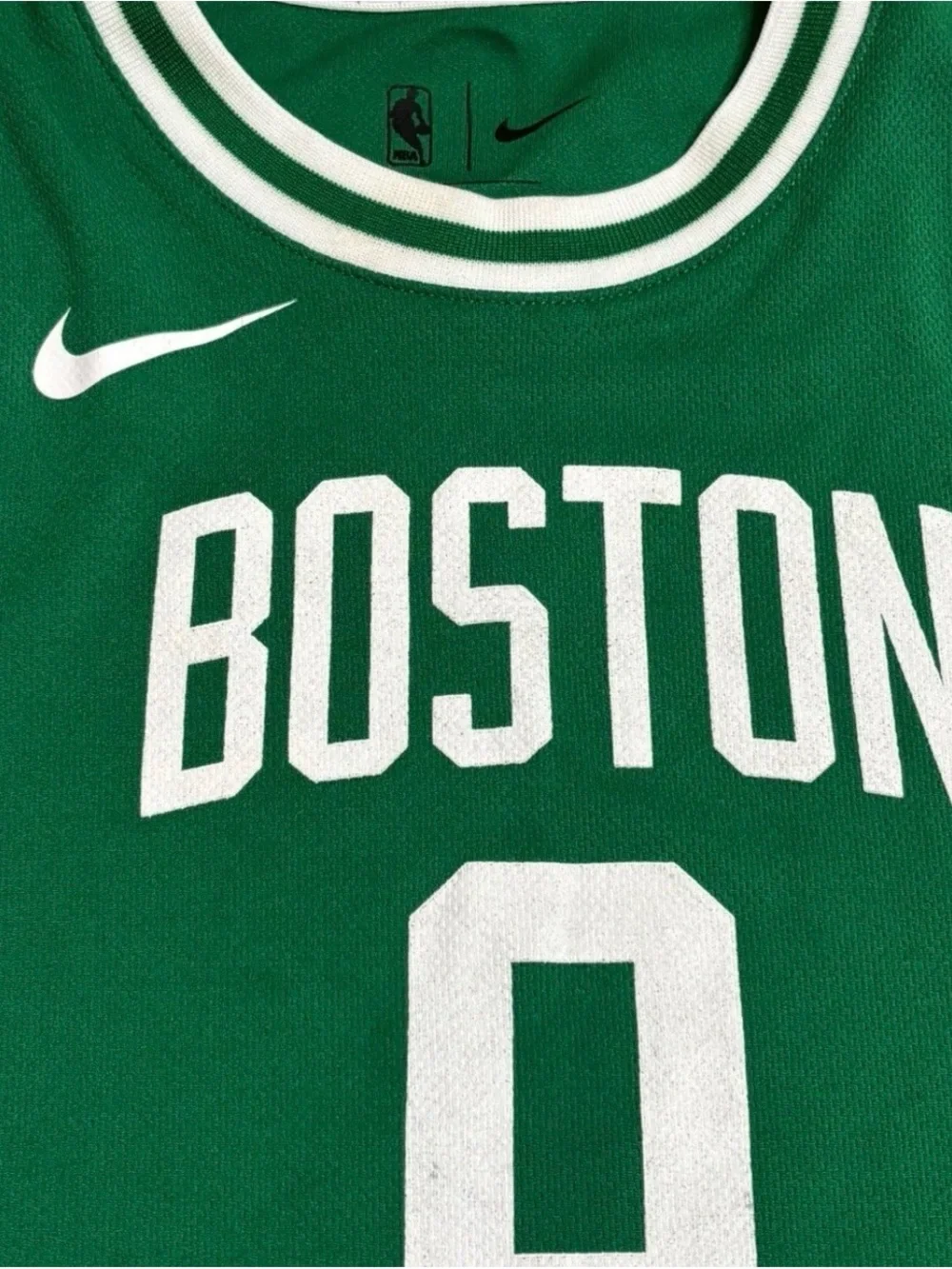 Nike Boston Celtics Jayson Tatum #0 Youth Medium Swingman Icon Jersey Green NBA